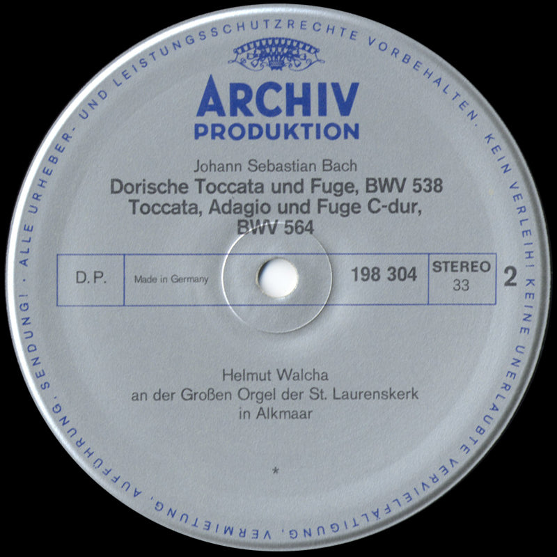 Johann Sebastian Bach, Helmut Walcha - Toccaten Und Fugen