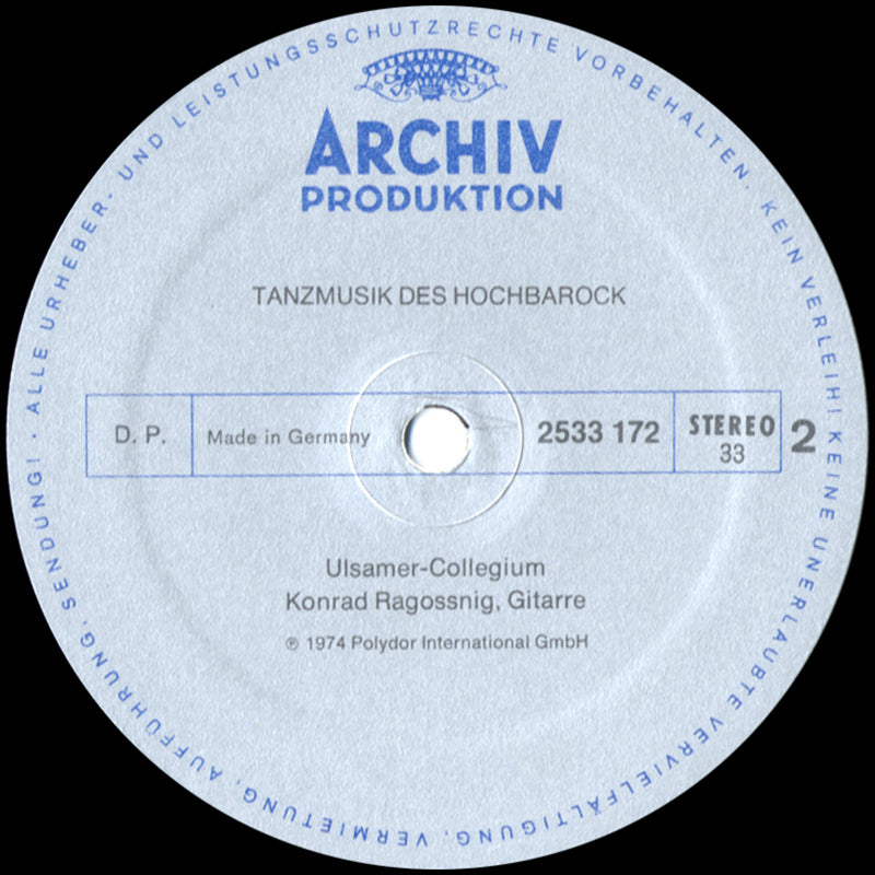 Ulsamer-Collegium, Konrad Ragossnig - Tanzmusik Des Hochbarock