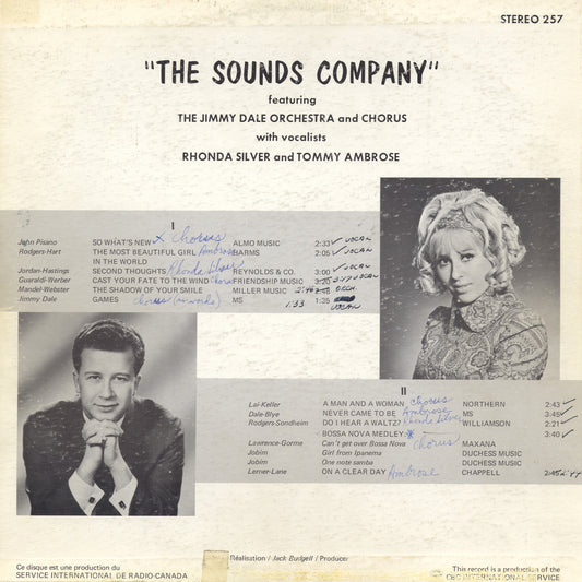 Jimmy Dale Orchestra & Chorus, Rhonda Silver, Tommy Ambrose - The Sounds Company