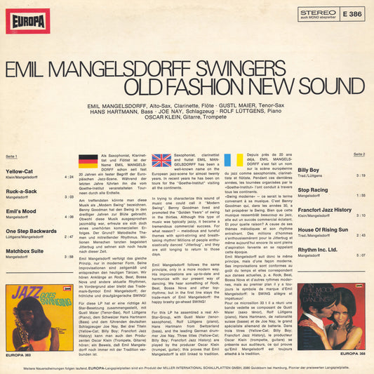 Emil Mangelsdorff Swingers - Old Fashion New Sound