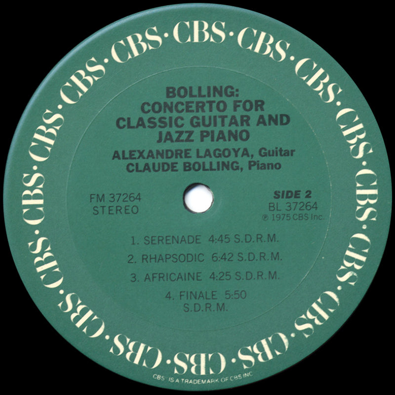 Claude Bolling / Alexandre Lagoya - Concerto For Classic Guitar And Jazz Piano