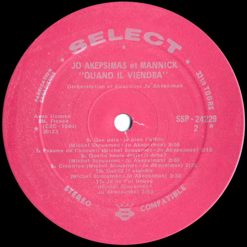 Jo Akepsimas, Mannick, Michel Scouarnec - Quand Il Viendra