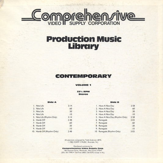 Todd Anderson - Volume 1 Contemporary