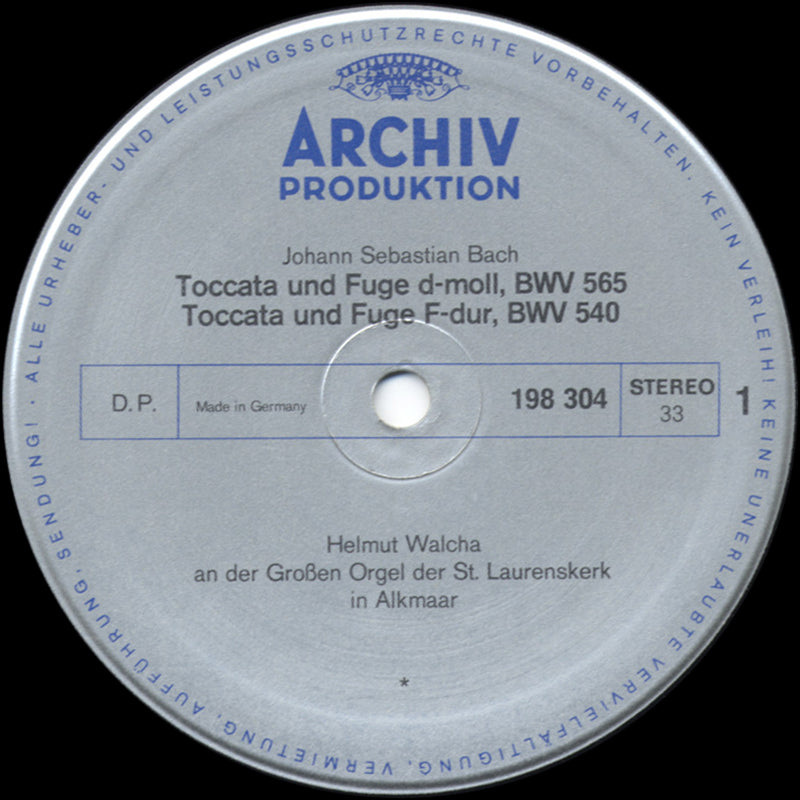 Johann Sebastian Bach, Helmut Walcha - Toccaten Und Fugen