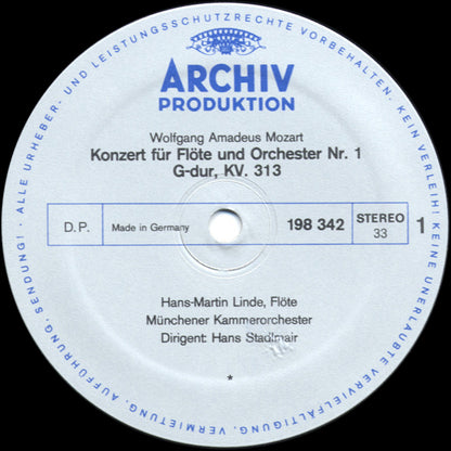Wolfgang Amadeus Mozart, Heinz Holliger - Flotenkonzert Nr 1 G-dur/Oboenkonzert C-dur