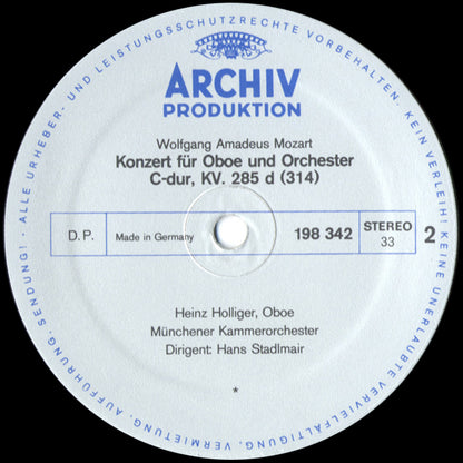 Wolfgang Amadeus Mozart, Heinz Holliger - Flotenkonzert Nr 1 G-dur/Oboenkonzert C-dur