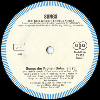 Various Artists - Songs Der Frohen Botschaft '70
