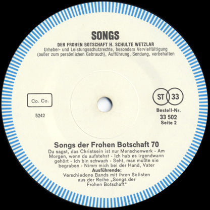 Various Artists - Songs Der Frohen Botschaft '70