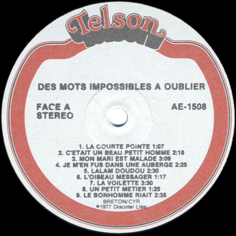 Breton-Cyr - Les Mots Impossibles A Oublier