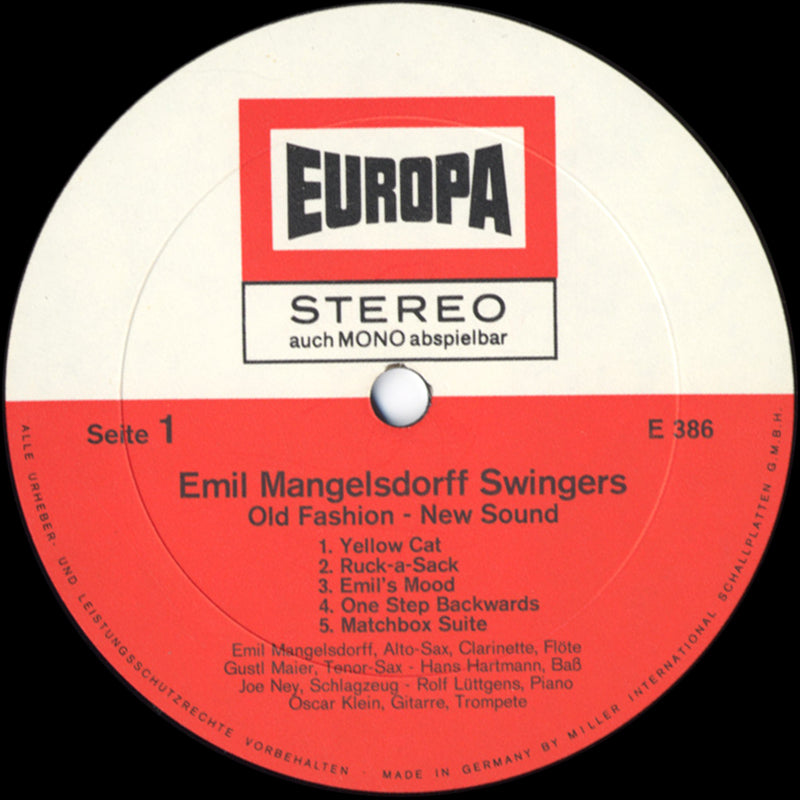 Emil Mangelsdorff Swingers - Old Fashion New Sound