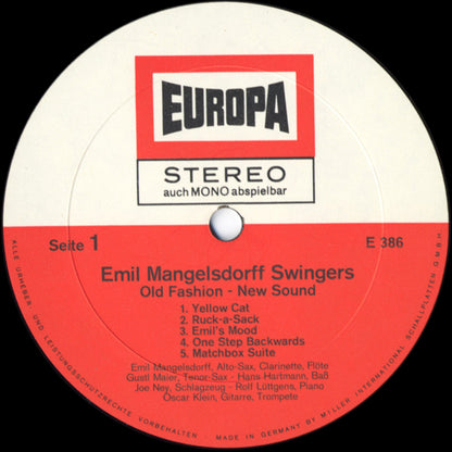 Emil Mangelsdorff Swingers - Old Fashion New Sound