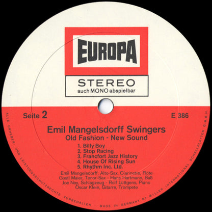 Emil Mangelsdorff Swingers - Old Fashion New Sound