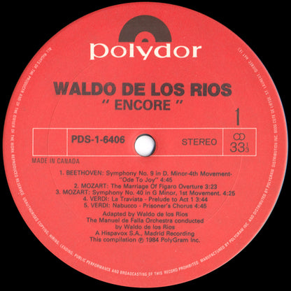 Waldo De Los Rios - Encore