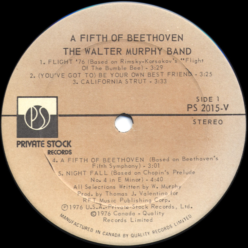 The Walter Murphy Band - A Fifth Of Beethoven