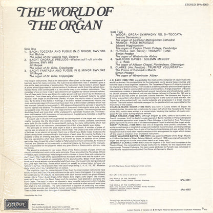 Various Artists - The World Of The Organ