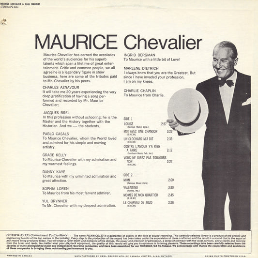 Maurice Chevalier & Paul Mauriat - Mimi