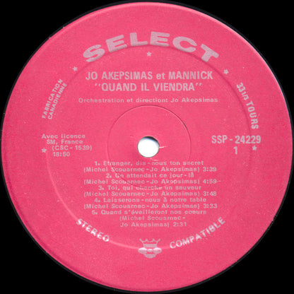 Jo Akepsimas, Mannick, Michel Scouarnec - Quand Il Viendra