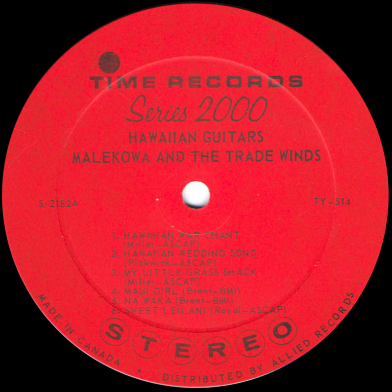 Malekowa And The Trade Winds - Hawaiian Guitars