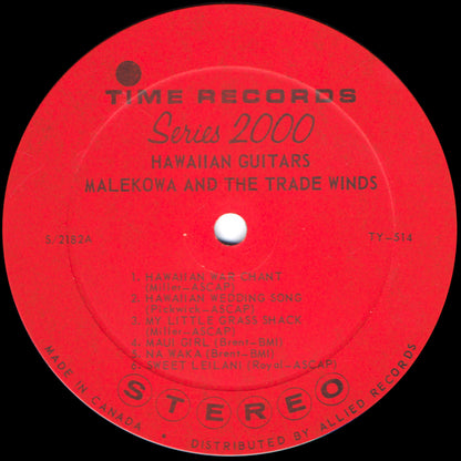 Malekowa And The Trade Winds - Hawaiian Guitars