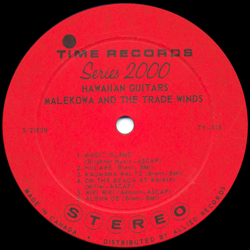 Malekowa And The Trade Winds - Hawaiian Guitars