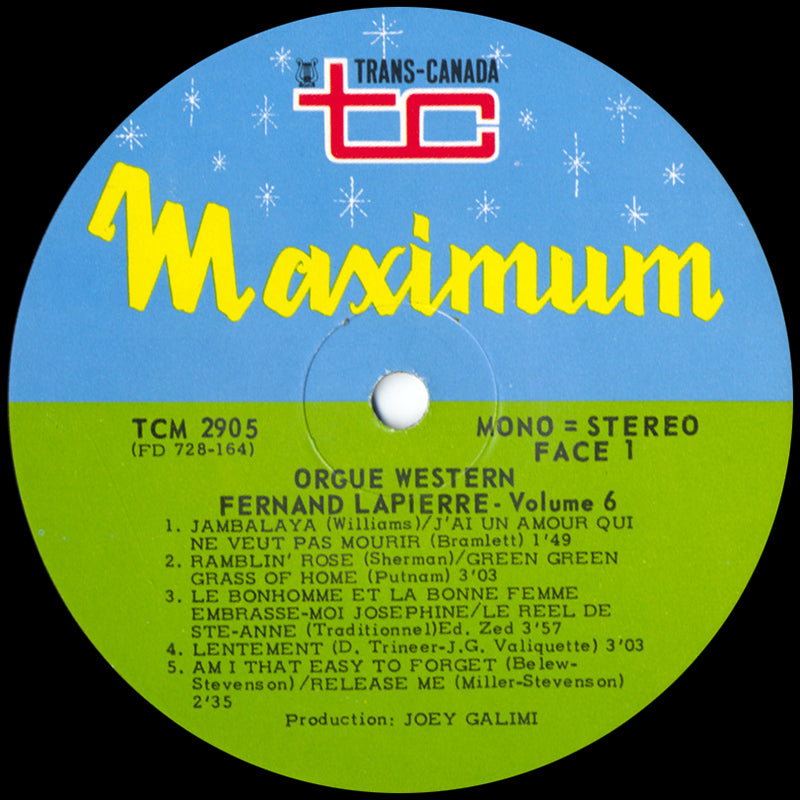 Fernand Lapierre - Orgue Western Fernand Lapierre Vol 6