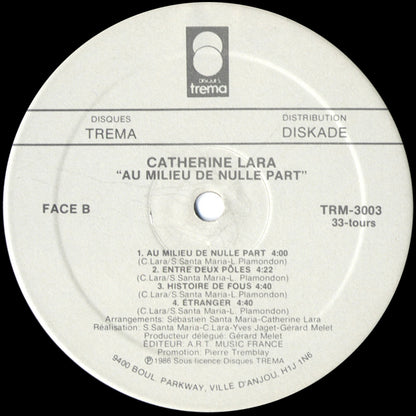 Catherine Lara - Au Milieu De Nulle Part