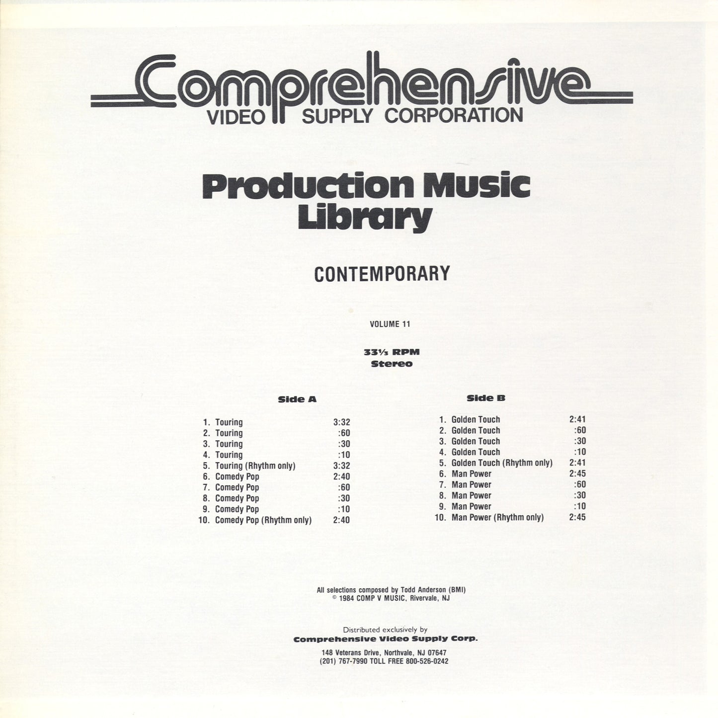 Todd Anderson - Volume 11 Contemporary
