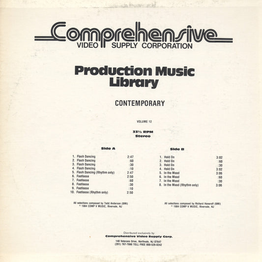 Todd Anderson/Richard Honoroff - Volume 12 Contemporary