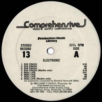 Richard Honoroff - Volume 13 Electronic