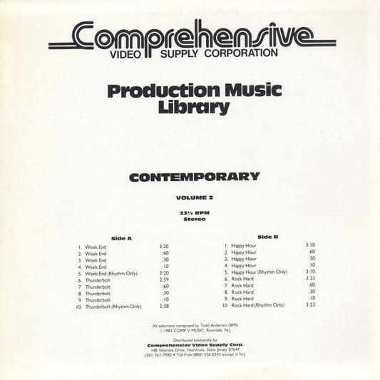 Todd Anderson - Volume 2 Contemporary