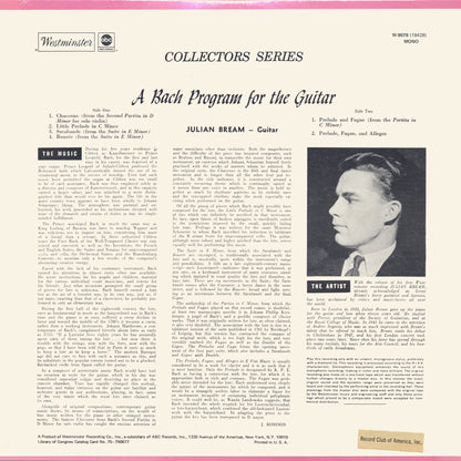Julian Bream - A Bach Program For The Guitar
