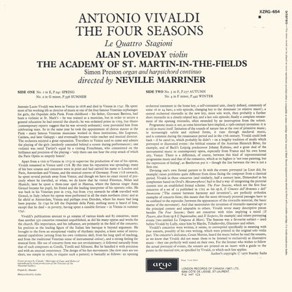 Vivaldi, Academy Of St Martin-in-the-Fields, Neville Marriner - The Four Seasons