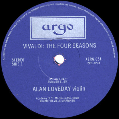 Vivaldi, Academy Of St Martin-in-the-Fields, Neville Marriner - The Four Seasons