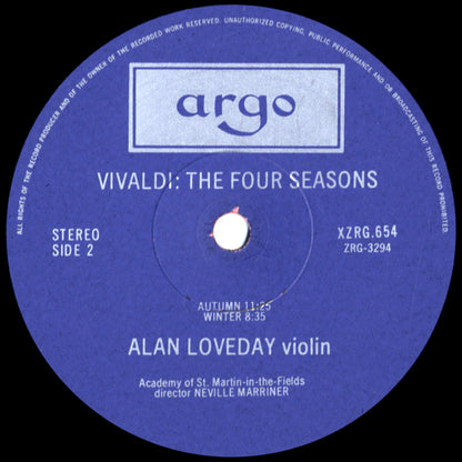 Vivaldi, Academy Of St Martin-in-the-Fields, Neville Marriner - The Four Seasons